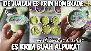RESEP ES KRIM ALPUKAT ENAK  DAN MUDAH DI BUAT ‼️IDE JUALAN ES KRIM RUMAHAN✨