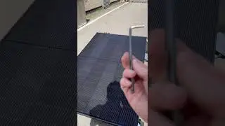Mounting Solar Panels on Recycled Rubber Ballast Without Tools No Drilling. #solarpanel #diysolar