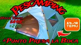 Casa de campa&ntilde;a m&aacute;s barata de TEMU - PESCANDO CON EL REGIO
