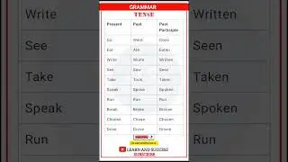TENSE | PRESENT, PAST TENSE | BASIC TENSES | SENTENCE | EXAMPLES | VERB FORMS