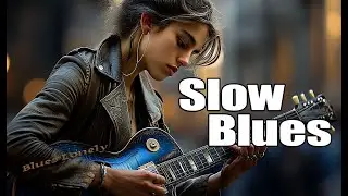 Blues Lonely | Slow Blues Session (60 Min) – Electric Guitar & Deep Bass