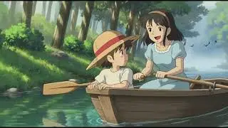 Peaceful River Story ❤️| Ghibli Style Nature Animation,💝