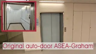 Epic original 1970 ASEA-Graham bedsize elevator - G&auml;llivare hospital, Sweden