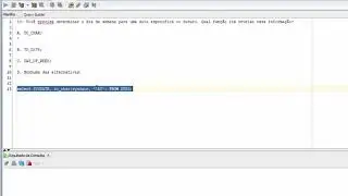 Oracle 1Z0-071: Casos com a função SYSDATE (59ª questão)