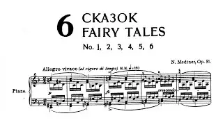 Nikolai Medtner - 6 Tales, Op. 51 [with score]