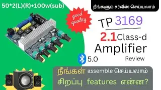Model no: 3169 B ,50 w+ 50 w +100 W...class d power amplifier, module working principle with demo
