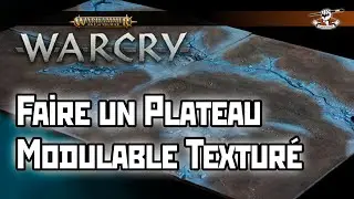 Plateau Warcry modulable fait-maison, texture et peinture pas &agrave; pas
