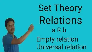 Empty relation and Universal relation - Relations - part 2 - Set theory