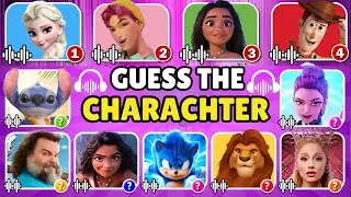 Guess the Movie Characters by Song & Voice 🎤🎶 | KPOP Demon Hunters 😈 Disney #kpop