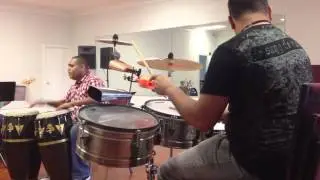 Jessie Caraballo Rehearsal with Puchi Colon