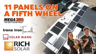 Максимальное усовершенствование солнечной энергетики: панели Rich Solar мощностью 2750 Вт на прицепе с пятым колесом