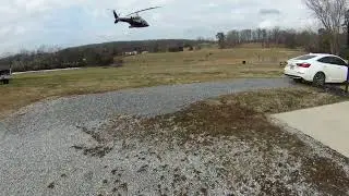 Eflite Blade Bell 222 with Blade 500X mechanics.No camera man to zoom so just hovering close in.
