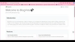 BlogVista: A Personal Blog Management App