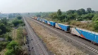 Wag9h twin + wdg4g with freight train 
