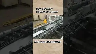 Automatic box folder gluer machine #packing #box #packingmachine