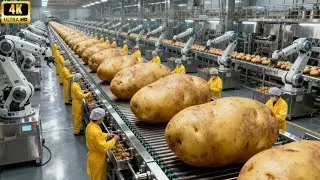 Inside a Pringles Production Line: From Raw Potatoes to Stacked Potato Crisps (Full Process)