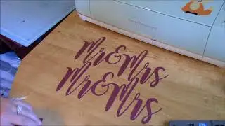 how to make a script font banner with Cricut tutorial video