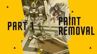 RX-93 &nu; Gundam Restoration Project, Part 1 - Paint Removal