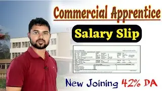 Salary Slip of Commercial Apprentice @MVO  #salary #railway #mvo
