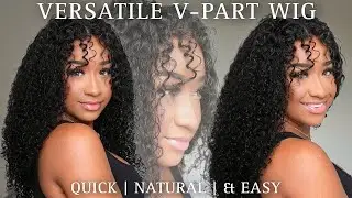 The PERFECT Natural Look♡ VERSATILE V PART WIG INSTALL | Start to Finish | Yolissa Hair