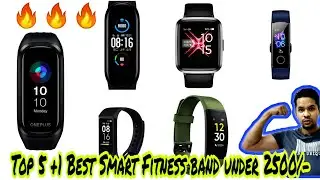 Best 5+1 Smart Fitness band under 2500/- | Best Budget Smartband (Fitness Tracker)