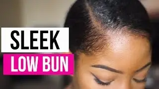 How to : Chignon bas plaqué sur cheveux crépus
