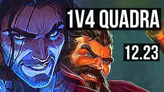 SYLAS vs GRAVES (JNG) | 1v4 Quadra, 21/1/4, Legendary, Rank 5 Sylas, Rank 13 | KR Challenger | 12.23