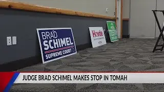 WI Supreme Court candidate Brad Schimel makes stop in Tomah