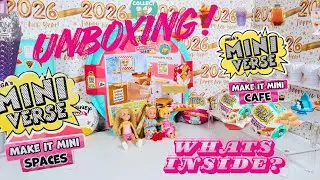 UNBOXING PIZZA SHOP  Miniverse make it mini Space,Make it mini Cafe Surprise 