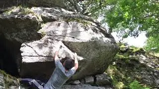 Irish Bouldering at Lough Tay ( Hubble 7A+ )
