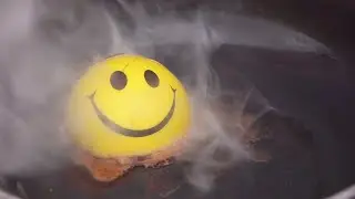 Smiley Sponge Ball melting in a pen | #experiment #science #explore #viral #youtube #youtubeshorts