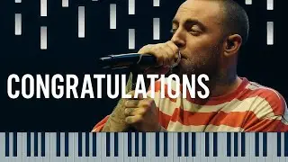 Mac Miller - Congratulations | Piano Tutorial with Sheet Music
