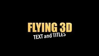 WM Flying 3D - FCPX & Motion Titles  (Free Download)