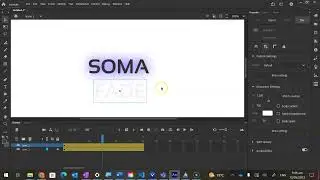 How to add a fade effect to a title in Adobe Animate 2023