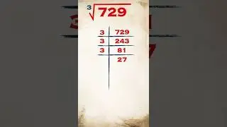 Cube root of 729 / #publicmaths #shorts #cuberoot
