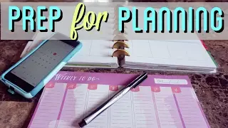 HAPPY PLANNER PRE PLANNING // PLAN WITH ME BEHIND THE SCENES // HOW I PLAN