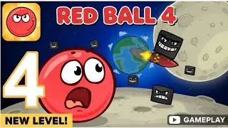 Red Ball 4 - Gameplay Walkthrough Part 4 - Levels 46 - 60 (iOS, Android) | Battle For The Moon