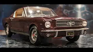 1/18 Diecast 1965 Mustang Model Car Unboxing by Auto World. (1:18 Scale Review)