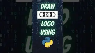 Draw Audi Logo using Python Turtle 