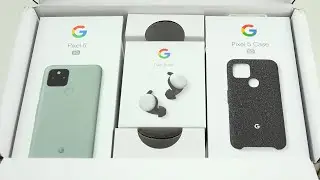 Google Pixel 5 Unboxing and First Look (Pixel Buds Unboxing)