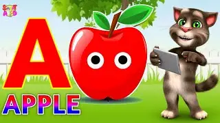 Phonics Song 2 with TWO Words in 3D - A For Apple🍎🍏- ABC Alphabet Songs with Sounds for Children's