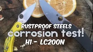 Time Lapse - H1 and LC200N Stainless Blade Steel Test