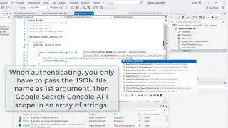 Google Search Console API in C# - Tutorial