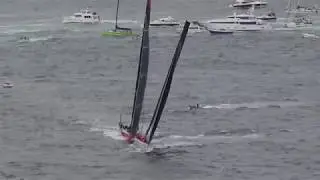 Close Call Penalised Wild Oats XI vs Comanche Sydney Hobart Yacht Race 2017