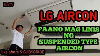 SUSPENDED TYPE AIRCON CLEANING STEP BY STEP