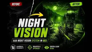 How to Create Realistic Night Vision in Unreal Engine 5 (AAA Effect + Sound & Camera Shake)