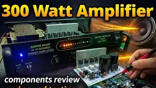 300W Amplifier Full Review 🔊 | Component Explanation & Sound Test | RX AUDIO