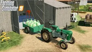 FS 19 | OLD FARM | Timelapse #12 | Plowing. Bagging and selling grain