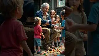 Wise Old Man and Kids  #wisdom #wise #oldman #kids #candy