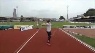 javelin throw training Timothy Herman 1 aug.2012